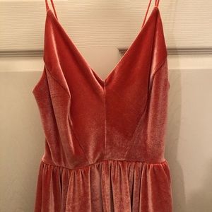 Urban Outfitters Dresses - Pink Velvet Crush Romper size SMALL Urban Outfitters Dresses - Pink Velvet Crush Romper size SMALL
